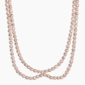 J. Crew Pink Crystal Necklace